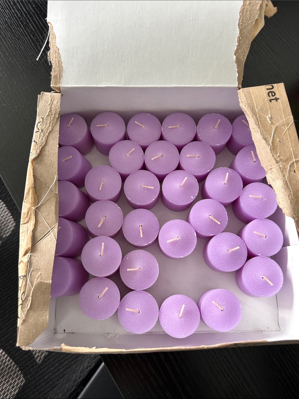 Lavender Tealight Candles — Home Party Supplies Decorations